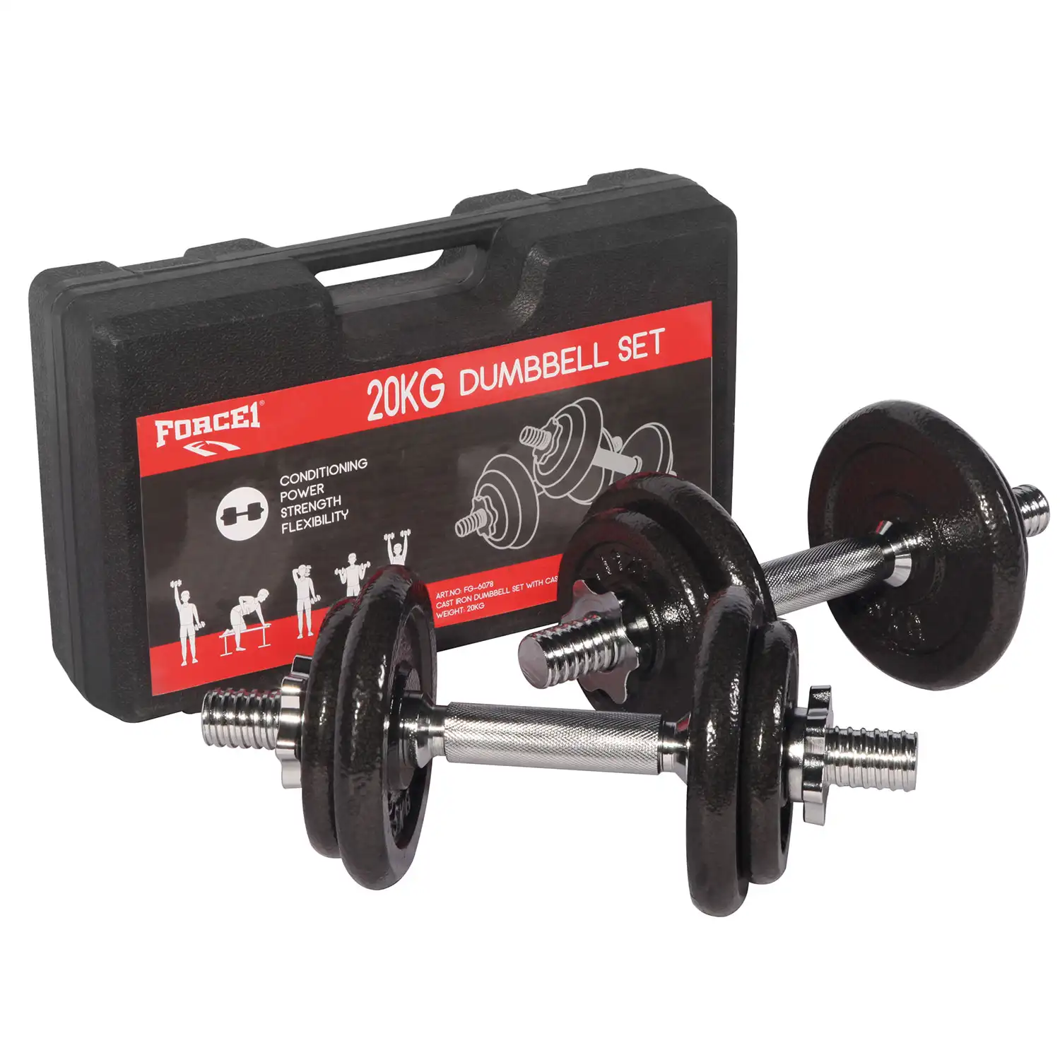 Σετ Βάρη σε Θήκη 20kg FG-6078