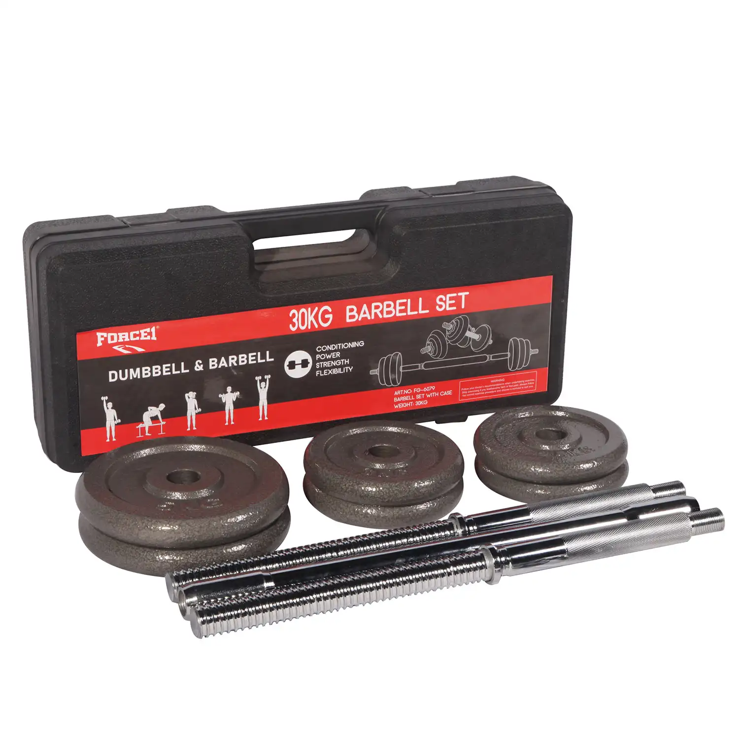 Σετ Βάρη σε Θήκη 30kg FG-6079