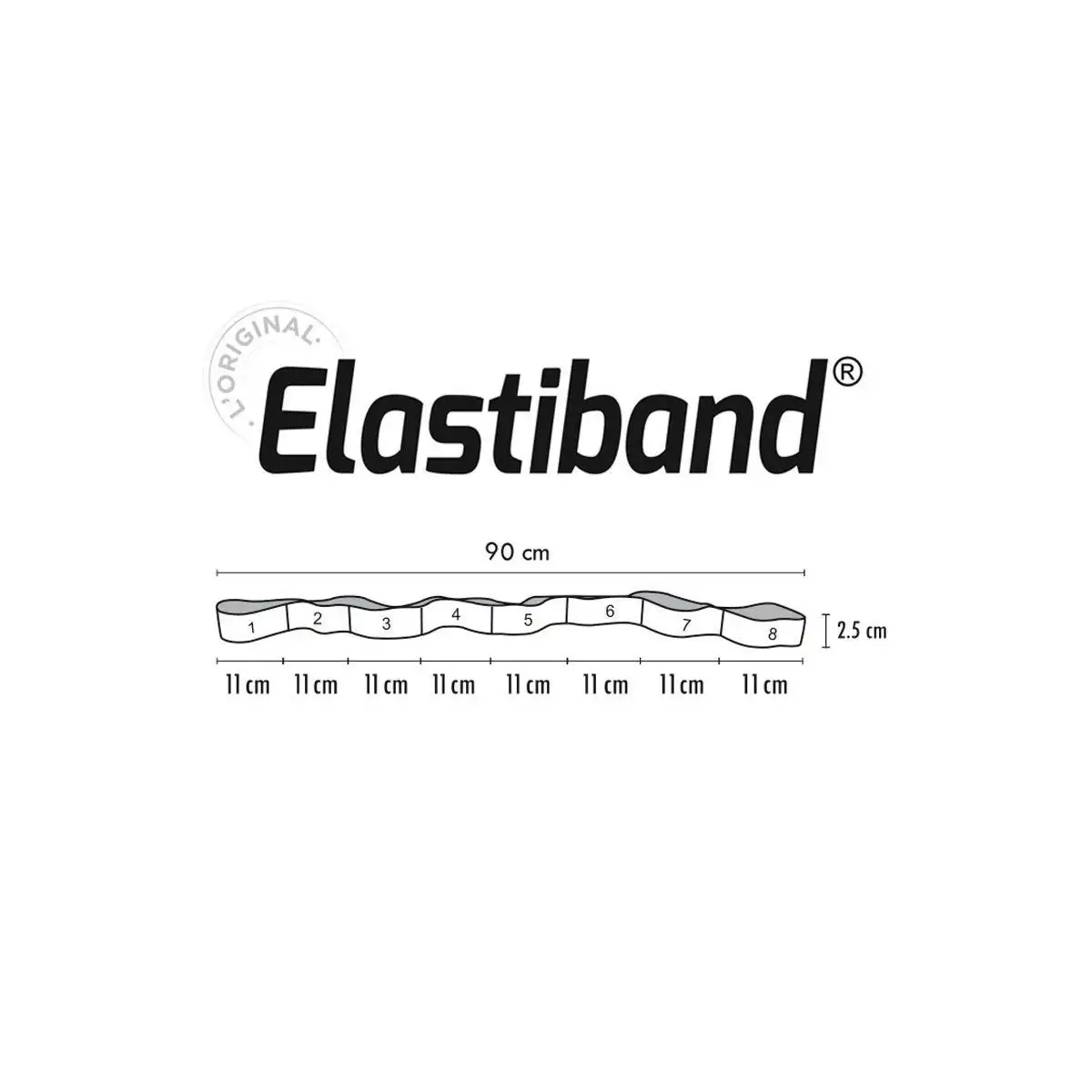 Λάστιχο Αντίστασης Elastiband, μωβ 15kg, F-511